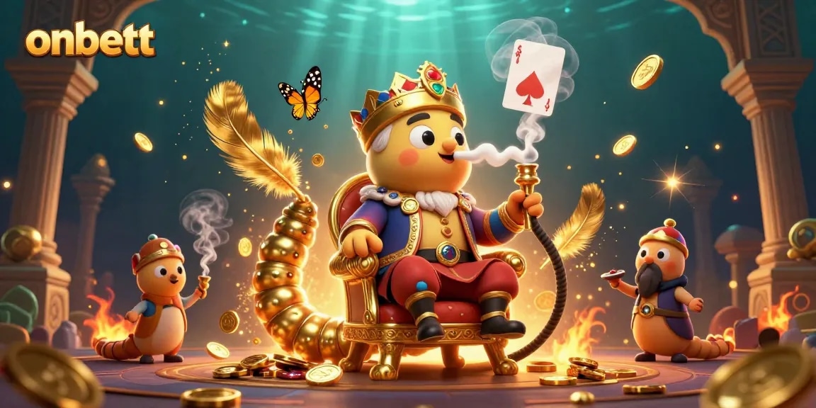 Experience the thrill of winning at onbett, featuring a vibrant casino-themed illustration.