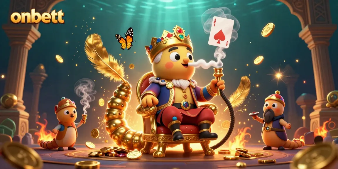 Experience the thrill of winning at onbett, featuring a vibrant casino-themed illustration.