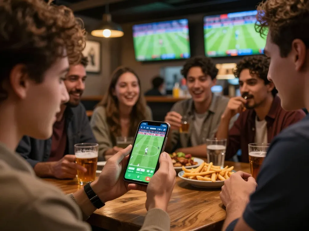 Engaging sports bettor using the open88c app to place live bets on exciting soccer match