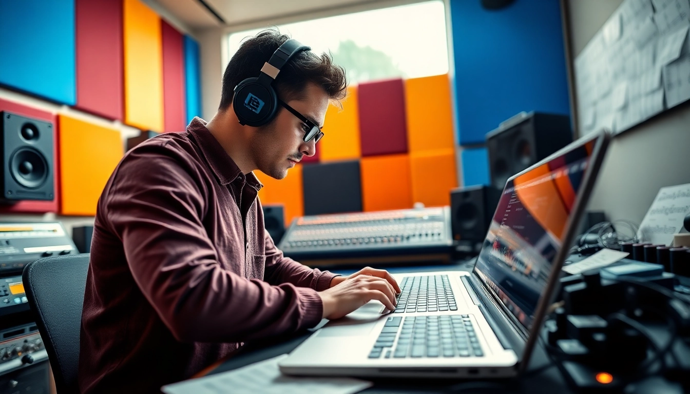 Enhance your tracks with online audio mastering in a professional studio environment.