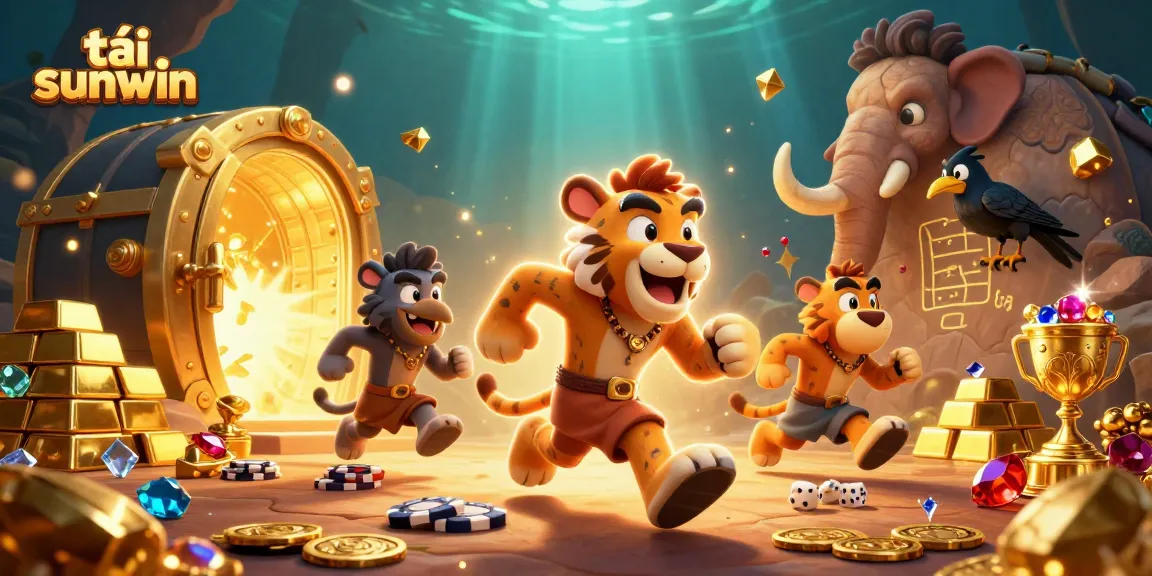 Engage in thrilling gameplay with tải sunwin at a dynamic casino featuring caveman characters.